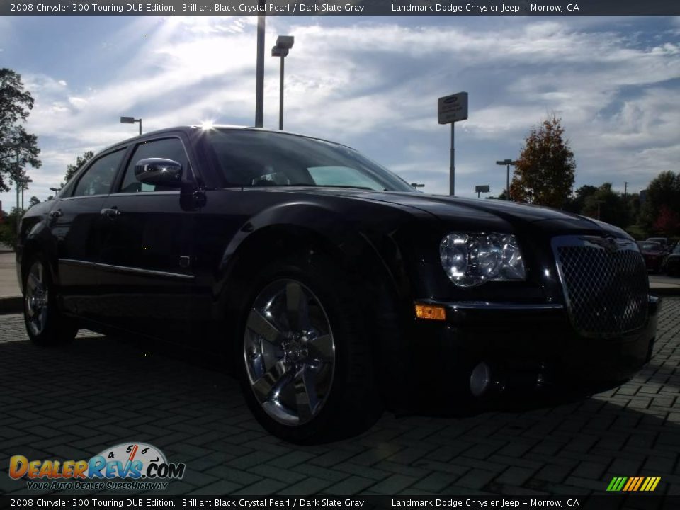2008 Chrysler 300 Touring DUB Edition Brilliant Black Crystal Pearl / Dark Slate Gray Photo #7