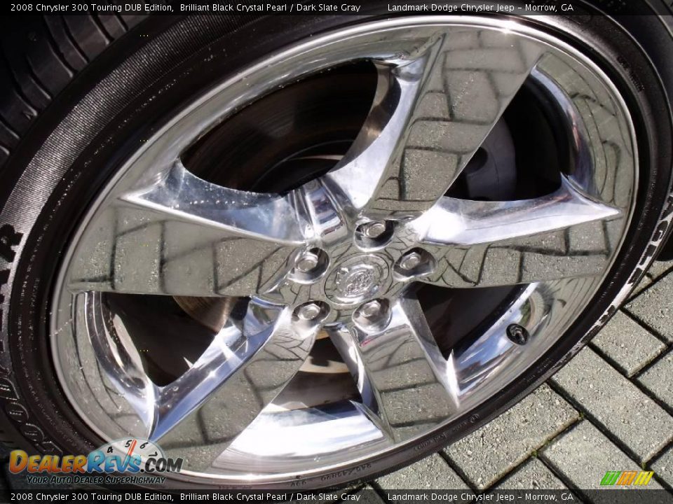 2008 Chrysler 300 Touring DUB Edition Brilliant Black Crystal Pearl / Dark Slate Gray Photo #10