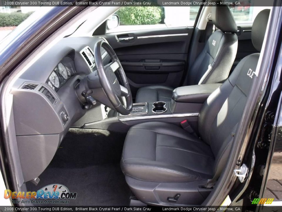 2008 Chrysler 300 Touring DUB Edition Brilliant Black Crystal Pearl / Dark Slate Gray Photo #12