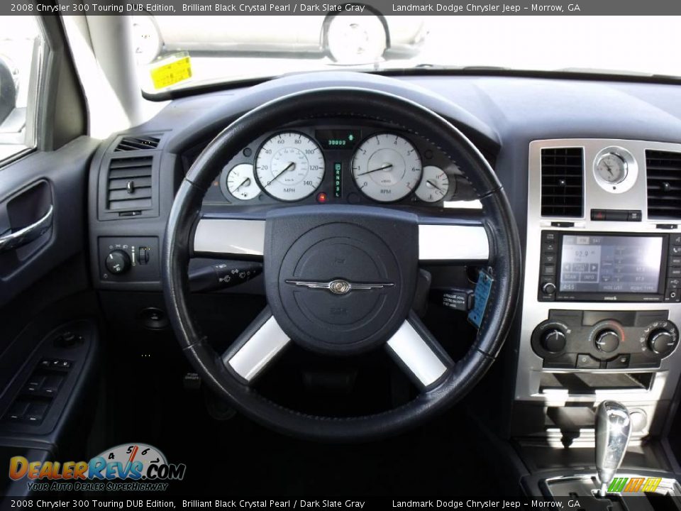 2008 Chrysler 300 Touring DUB Edition Brilliant Black Crystal Pearl / Dark Slate Gray Photo #24