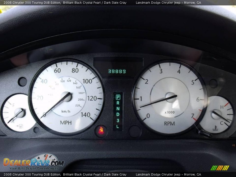 2008 Chrysler 300 Touring DUB Edition Brilliant Black Crystal Pearl / Dark Slate Gray Photo #26