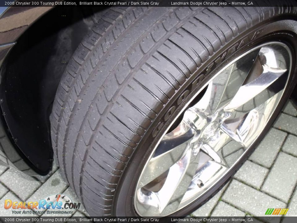 2008 Chrysler 300 Touring DUB Edition Brilliant Black Crystal Pearl / Dark Slate Gray Photo #31