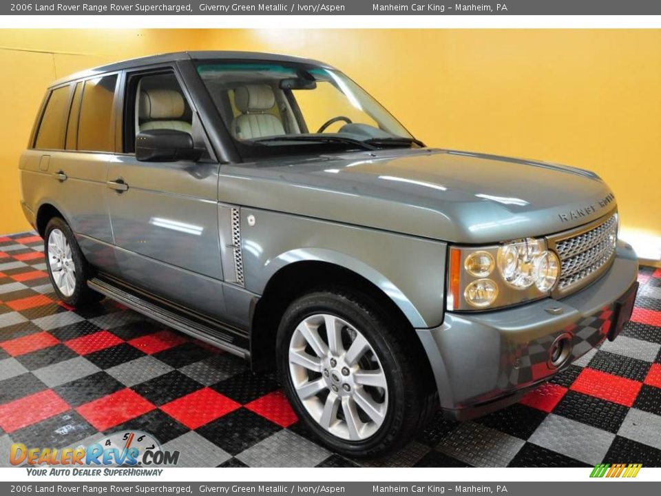 2006 Land Rover Range Rover Supercharged Giverny Green Metallic / Ivory/Aspen Photo #1