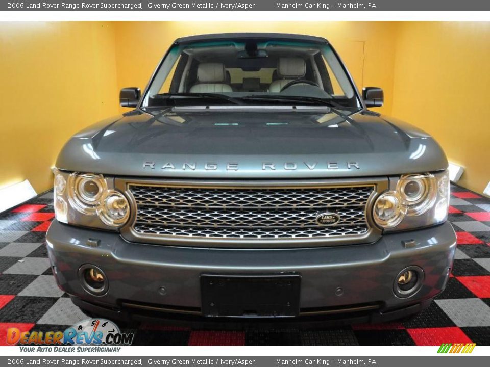 2006 Land Rover Range Rover Supercharged Giverny Green Metallic / Ivory/Aspen Photo #2