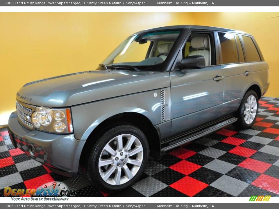 2006 Land Rover Range Rover Supercharged Giverny Green Metallic / Ivory/Aspen Photo #3