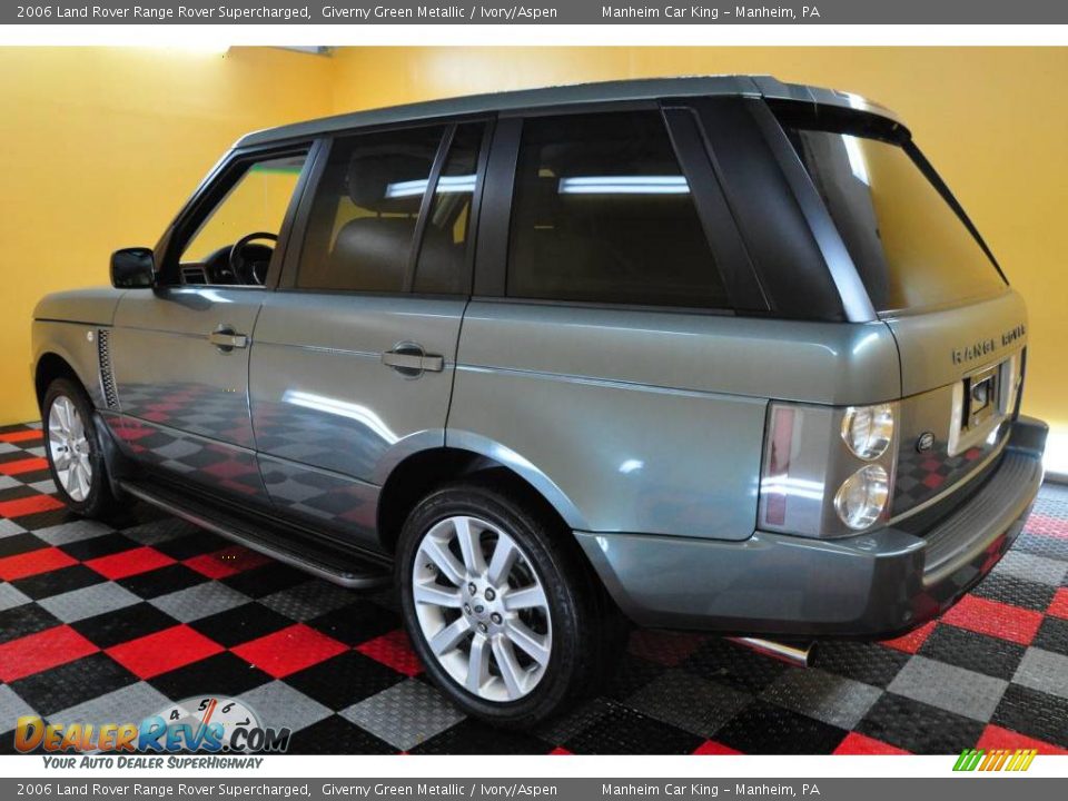 2006 Land Rover Range Rover Supercharged Giverny Green Metallic / Ivory/Aspen Photo #4
