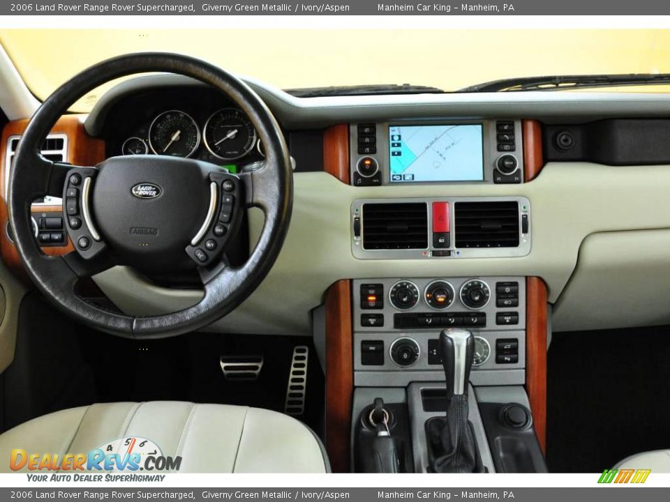 2006 Land Rover Range Rover Supercharged Giverny Green Metallic / Ivory/Aspen Photo #7