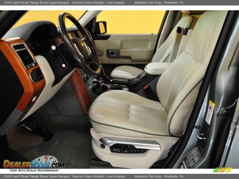 2006 Land Rover Range Rover Supercharged Giverny Green Metallic / Ivory/Aspen Photo #9