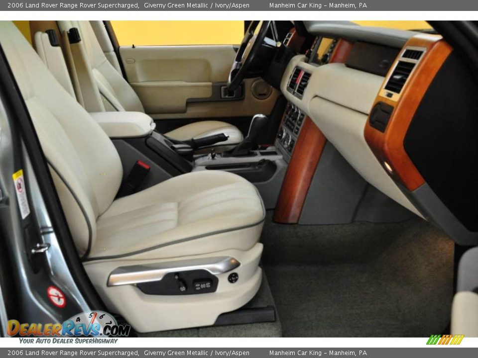 2006 Land Rover Range Rover Supercharged Giverny Green Metallic / Ivory/Aspen Photo #14