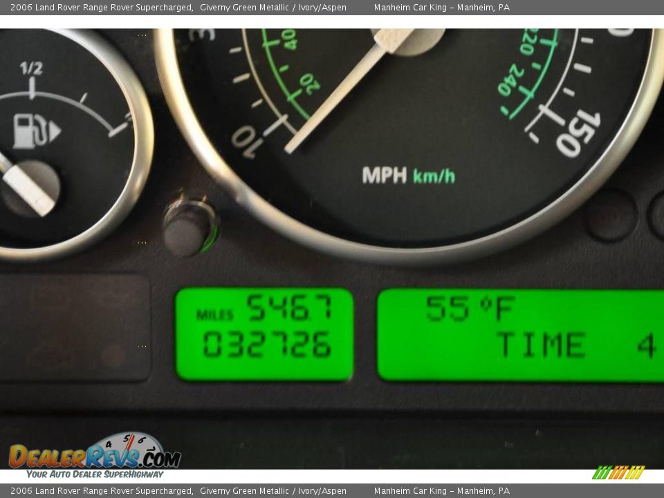 2006 Land Rover Range Rover Supercharged Giverny Green Metallic / Ivory/Aspen Photo #23