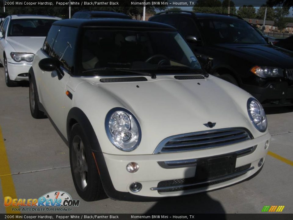 2006 Mini Cooper Hardtop Pepper White / Black/Panther Black Photo #4