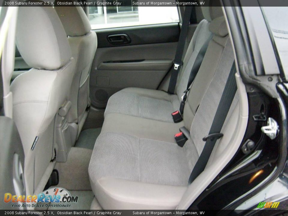 2008 Subaru Forester 2.5 X Obsidian Black Pearl / Graphite Gray Photo #13