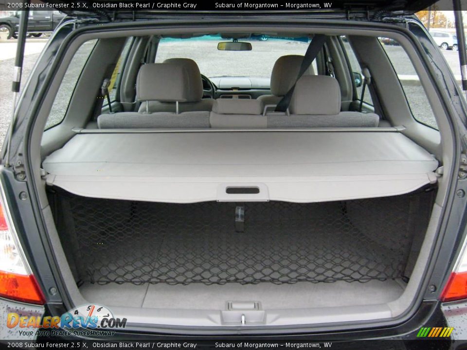 2008 Subaru Forester 2.5 X Obsidian Black Pearl / Graphite Gray Photo #15