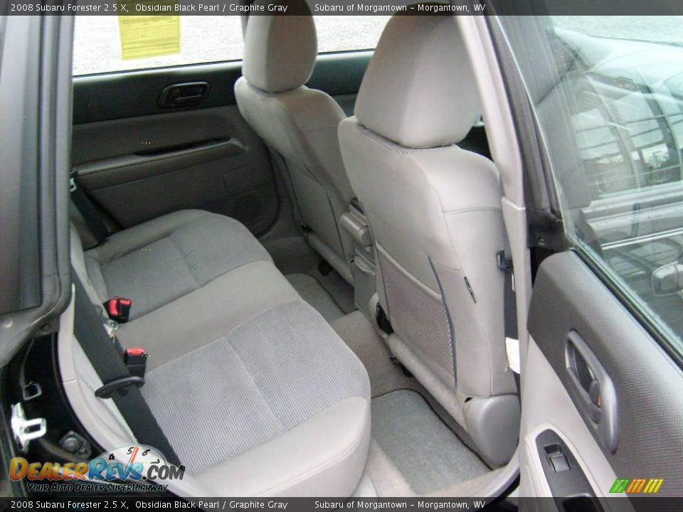2008 Subaru Forester 2.5 X Obsidian Black Pearl / Graphite Gray Photo #16