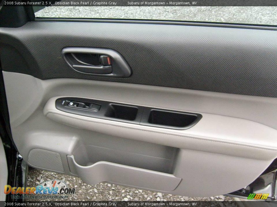 2008 Subaru Forester 2.5 X Obsidian Black Pearl / Graphite Gray Photo #18