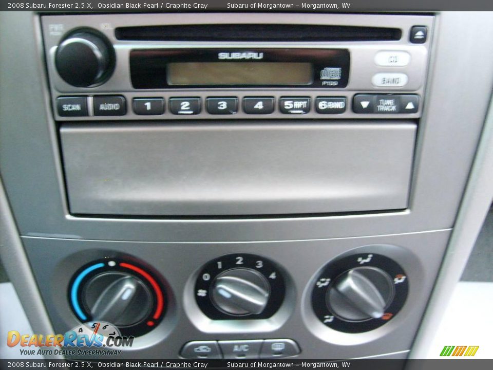 2008 Subaru Forester 2.5 X Obsidian Black Pearl / Graphite Gray Photo #19