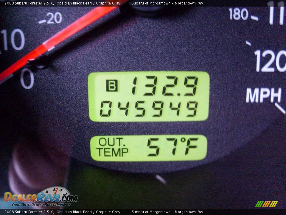 2008 Subaru Forester 2.5 X Obsidian Black Pearl / Graphite Gray Photo #20