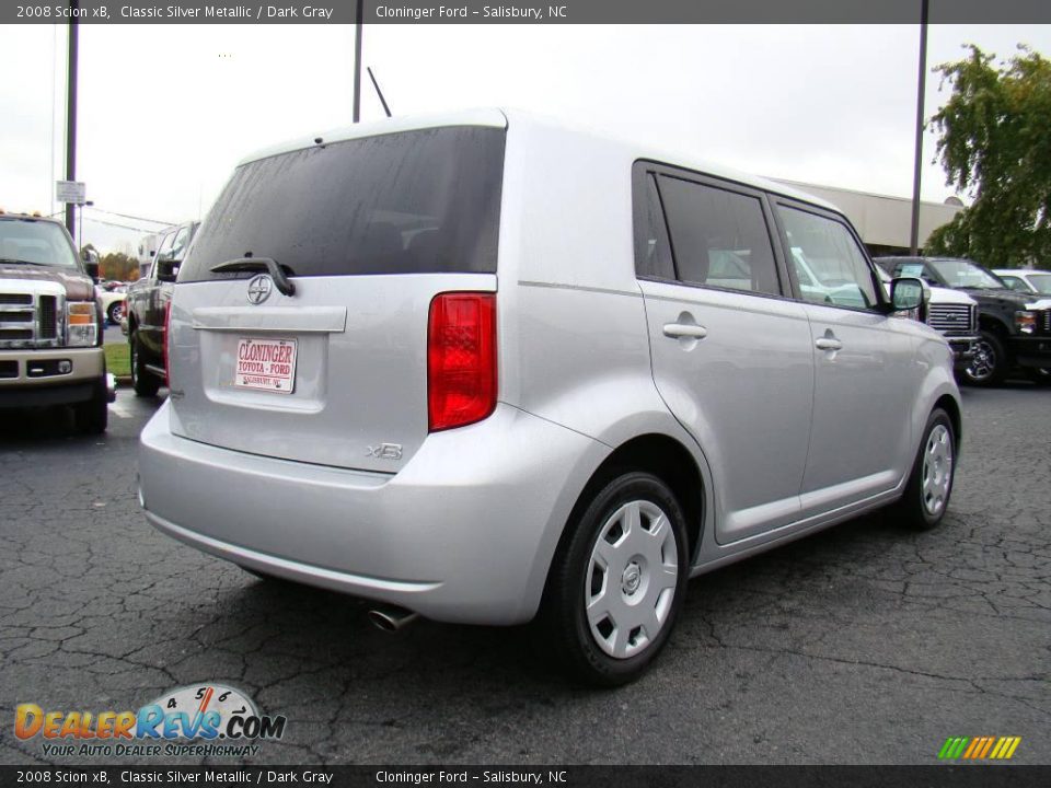 2008 Scion xB Classic Silver Metallic / Dark Gray Photo #3