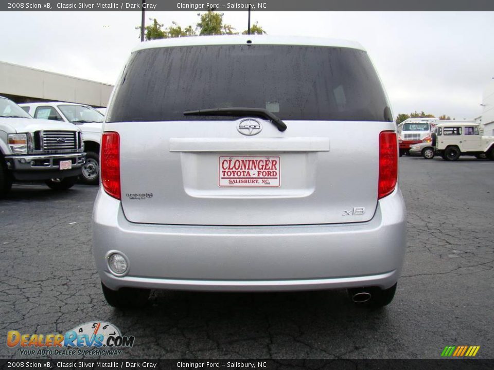 2008 Scion xB Classic Silver Metallic / Dark Gray Photo #4