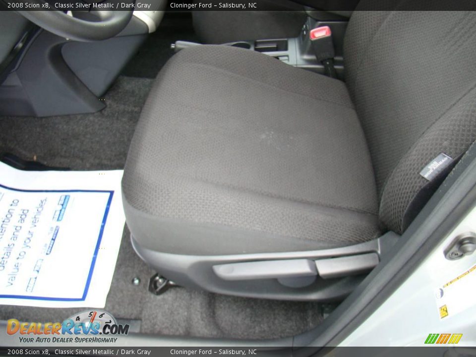 2008 Scion xB Classic Silver Metallic / Dark Gray Photo #16