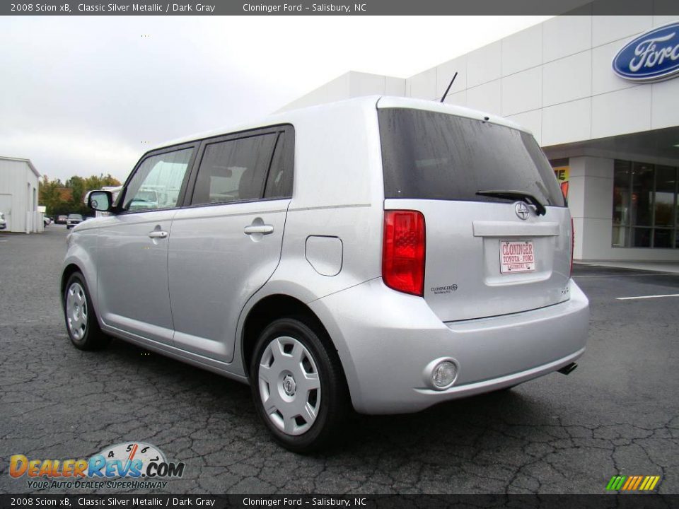 2008 Scion xB Classic Silver Metallic / Dark Gray Photo #24