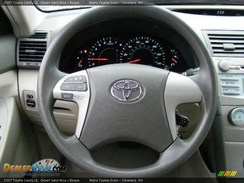 2007 Toyota Camry LE Desert Sand Mica / Bisque Photo #15