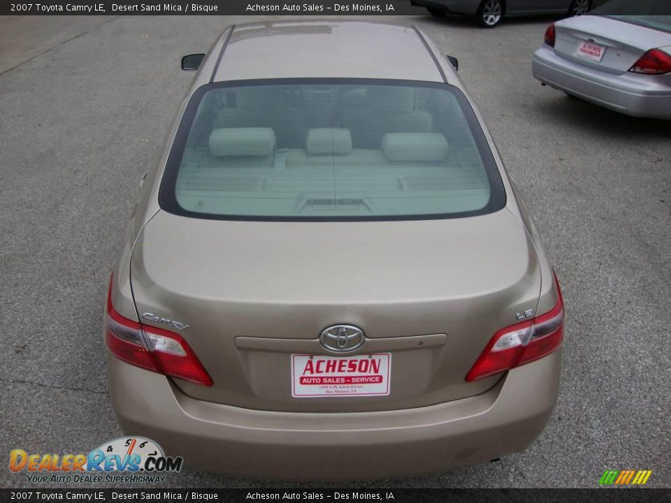 2007 Toyota Camry LE Desert Sand Mica / Bisque Photo #5