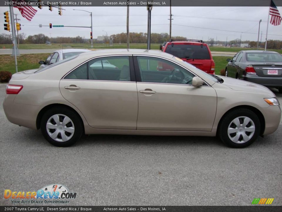 2007 Toyota Camry LE Desert Sand Mica / Bisque Photo #7