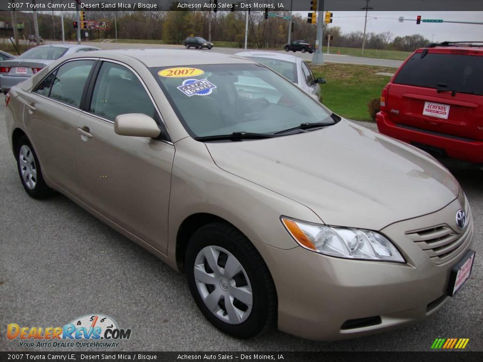 2007 Toyota Camry LE Desert Sand Mica / Bisque Photo #8