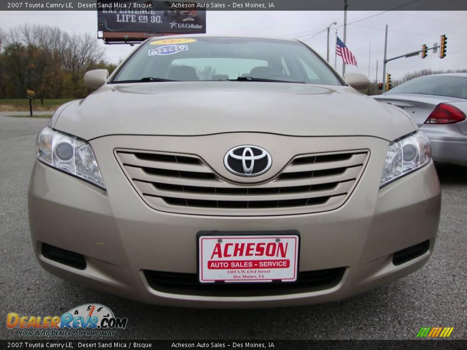 2007 Toyota Camry LE Desert Sand Mica / Bisque Photo #9