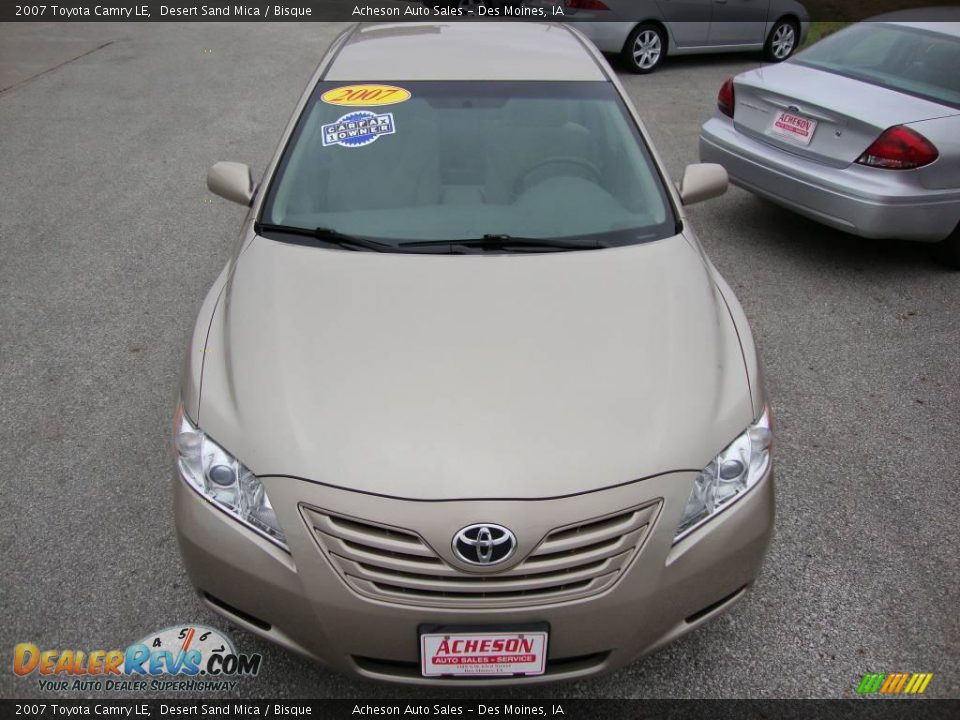 2007 Toyota Camry LE Desert Sand Mica / Bisque Photo #10