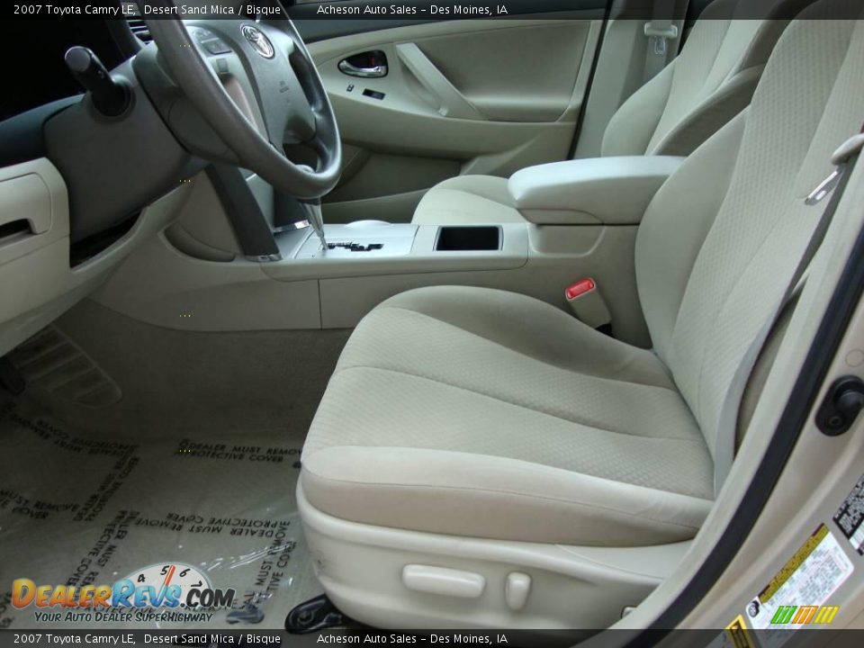 2007 Toyota Camry LE Desert Sand Mica / Bisque Photo #11
