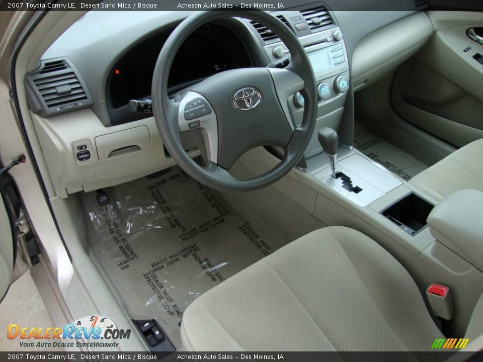 2007 Toyota Camry LE Desert Sand Mica / Bisque Photo #16