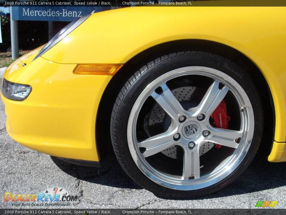 2008 Porsche 911 Carrera S Cabriolet Speed Yellow / Black Photo #9