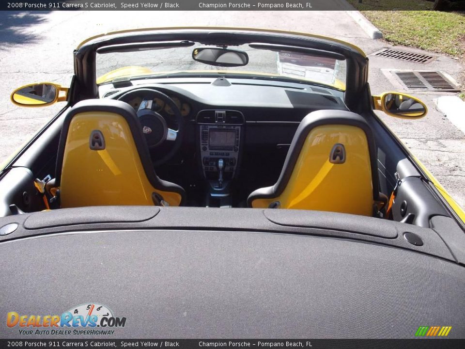 2008 Porsche 911 Carrera S Cabriolet Speed Yellow / Black Photo #20