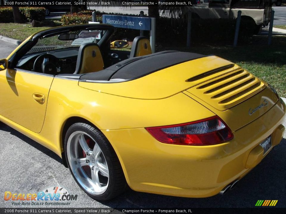 2008 Porsche 911 Carrera S Cabriolet Speed Yellow / Black Photo #21