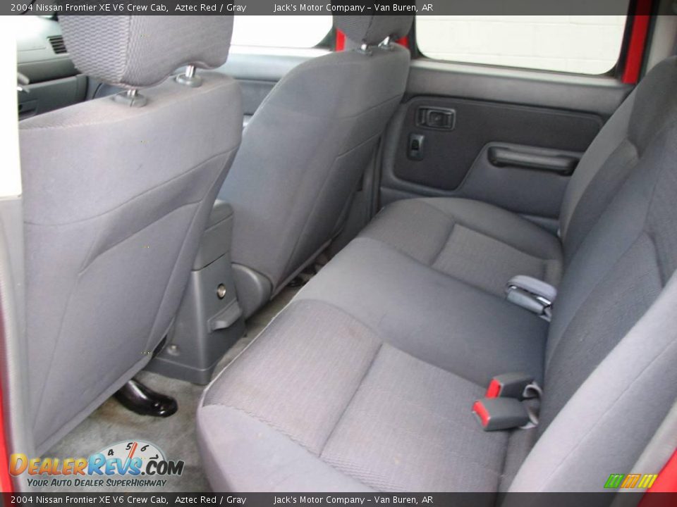 2004 Nissan Frontier XE V6 Crew Cab Aztec Red / Gray Photo #10