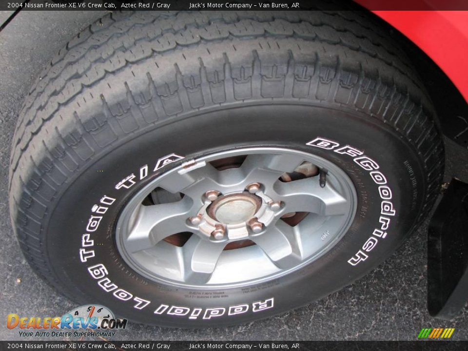 2004 Nissan Frontier XE V6 Crew Cab Aztec Red / Gray Photo #13