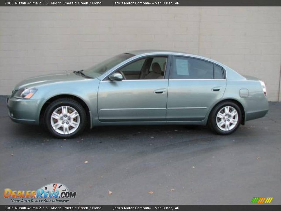 2005 Nissan Altima 2.5 S Mystic Emerald Green / Blond Photo #1