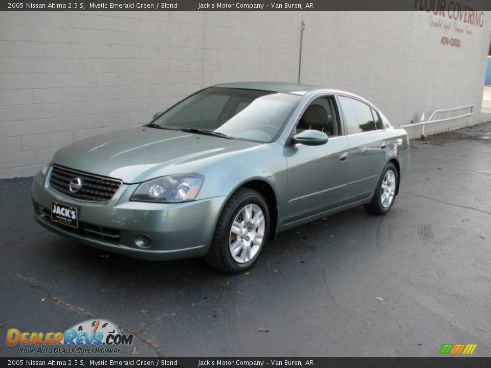 2005 Nissan Altima 2.5 S Mystic Emerald Green / Blond Photo #2