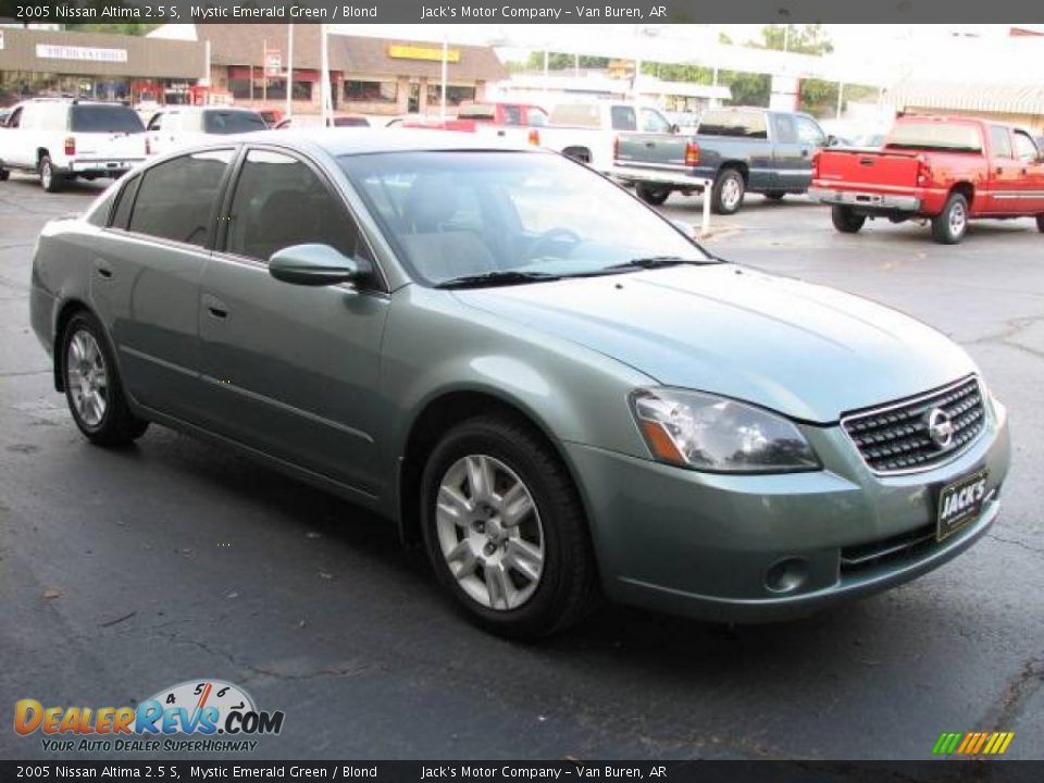 2005 Nissan Altima 2.5 S Mystic Emerald Green / Blond Photo #4