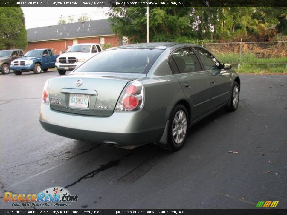 2005 Nissan Altima 2.5 S Mystic Emerald Green / Blond Photo #5
