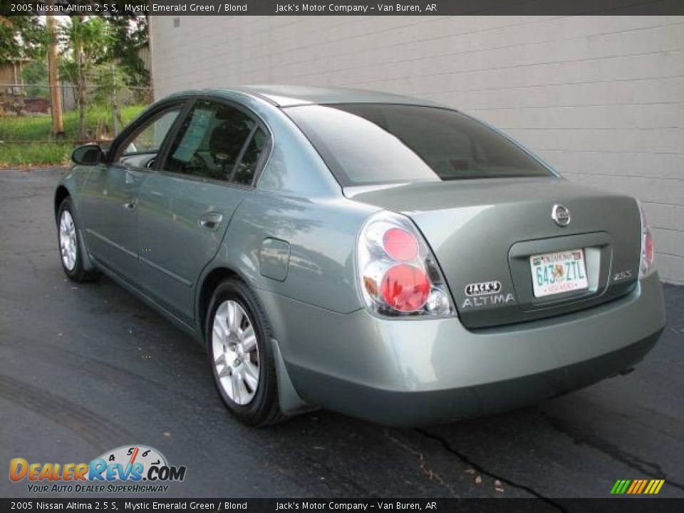 2005 Nissan Altima 2.5 S Mystic Emerald Green / Blond Photo #7