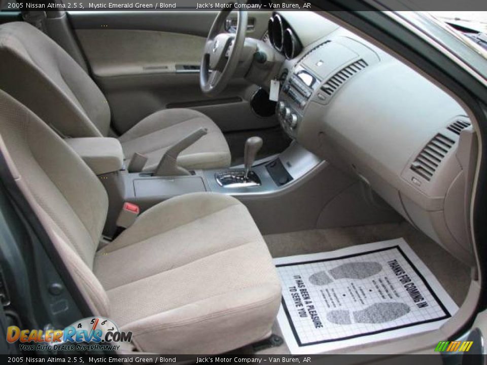 2005 Nissan Altima 2.5 S Mystic Emerald Green / Blond Photo #8