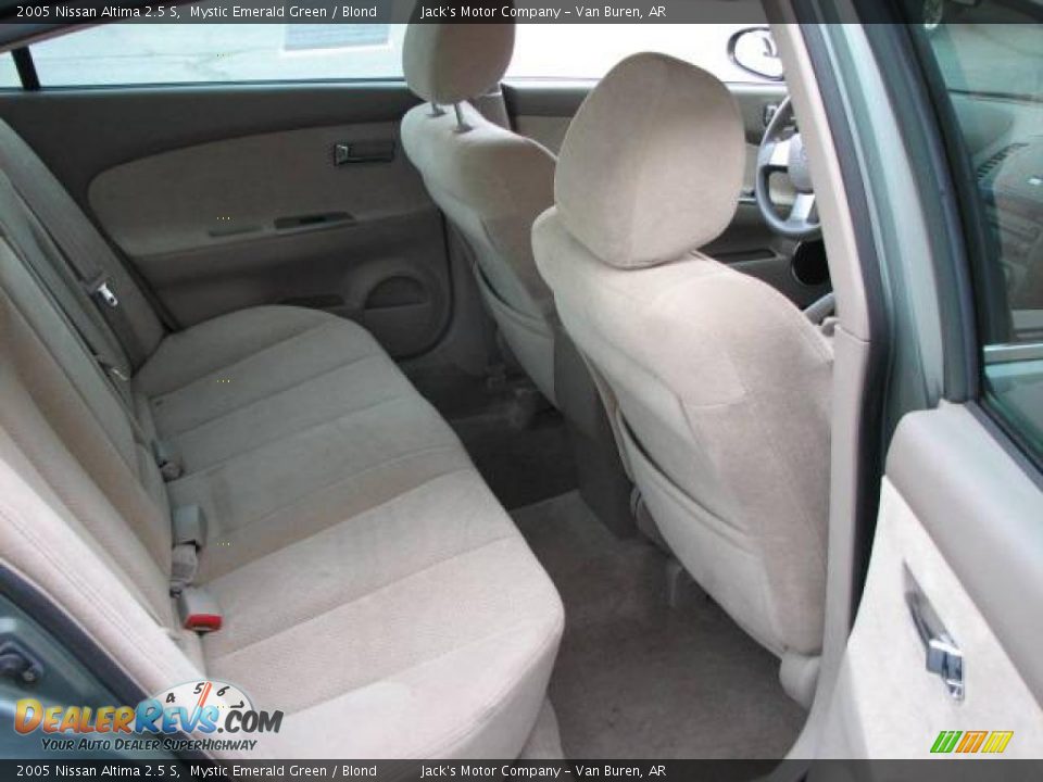 2005 Nissan Altima 2.5 S Mystic Emerald Green / Blond Photo #9