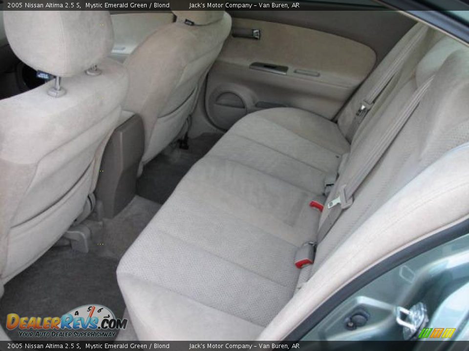 2005 Nissan Altima 2.5 S Mystic Emerald Green / Blond Photo #10