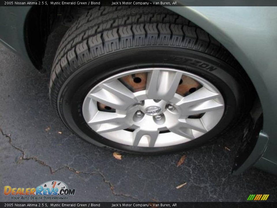 2005 Nissan Altima 2.5 S Mystic Emerald Green / Blond Photo #13