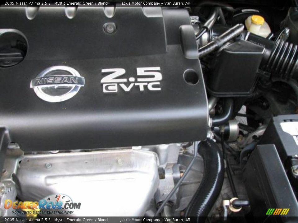 2005 Nissan Altima 2.5 S Mystic Emerald Green / Blond Photo #14