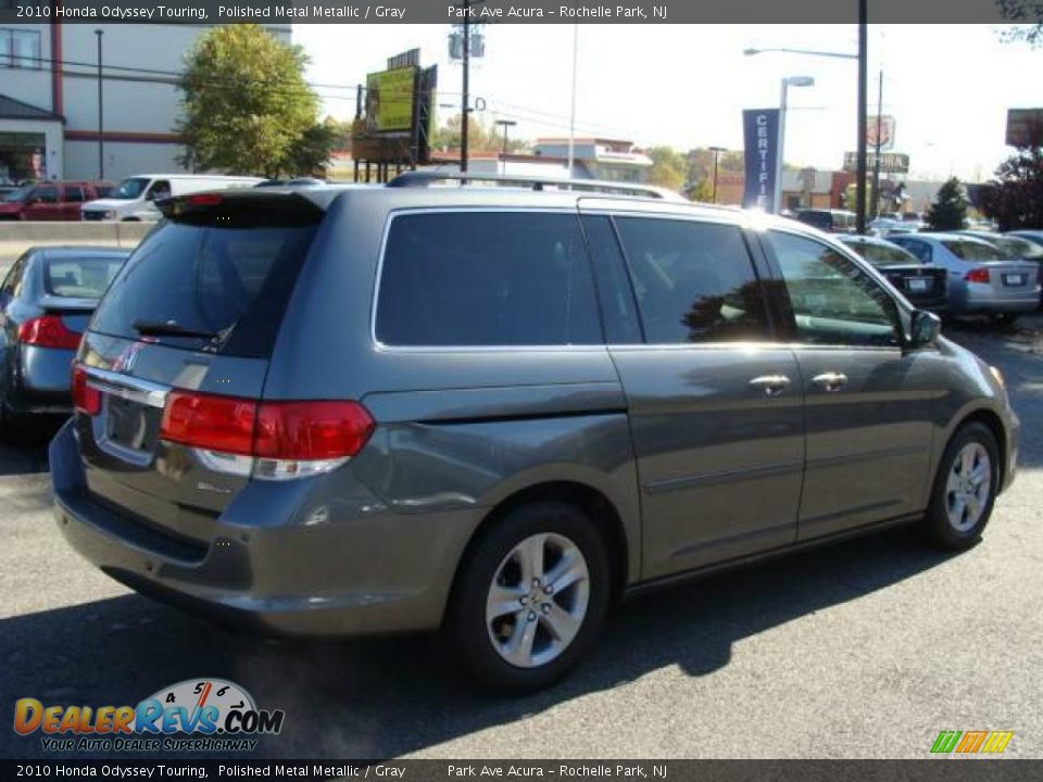 2010 Honda Odyssey Touring Polished Metal Metallic / Gray Photo #6