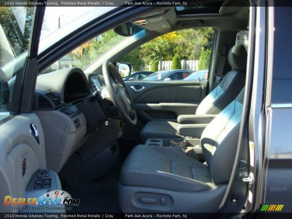 2010 Honda Odyssey Touring Polished Metal Metallic / Gray Photo #8